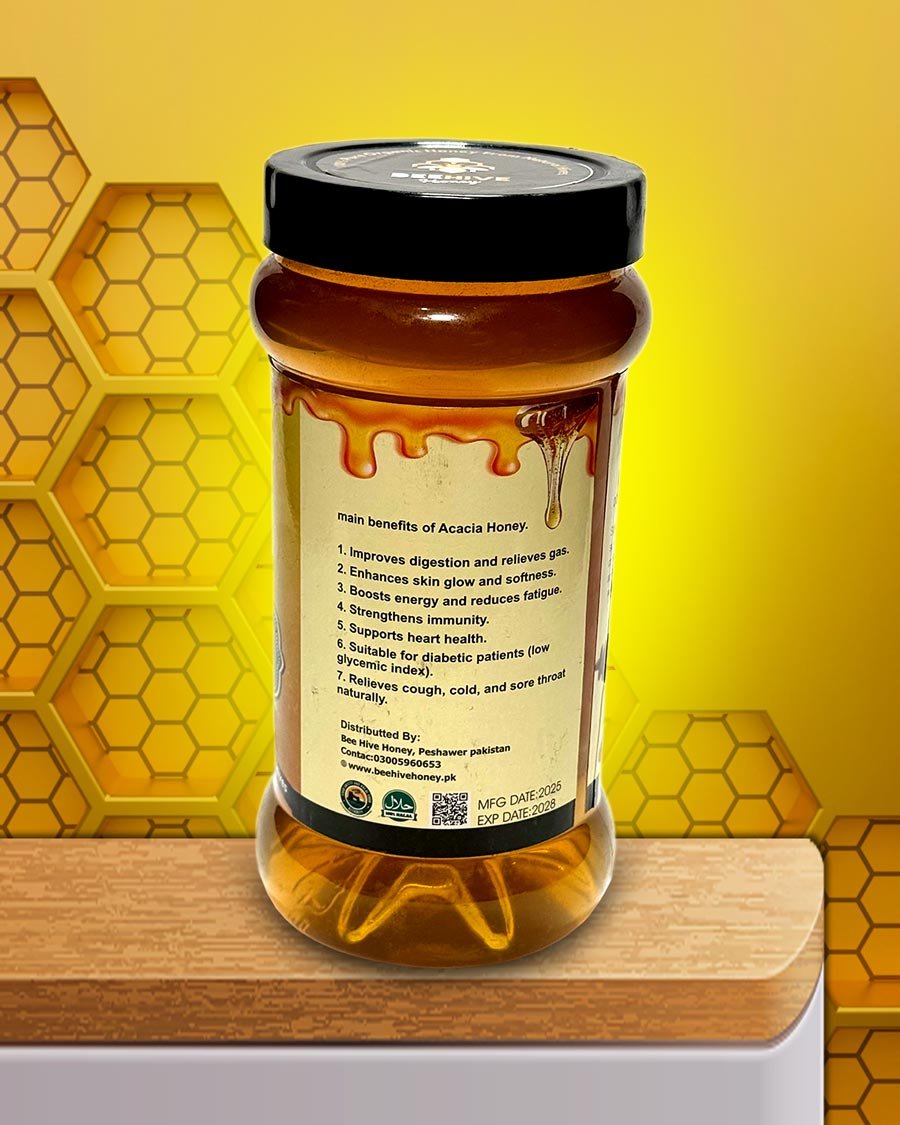 100% Pure Acacia Honey | پلوسہ / پھلای شہد (1 Kg)