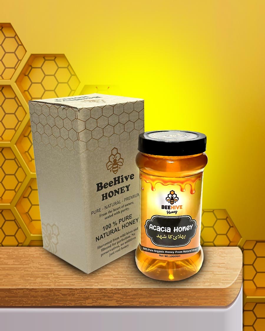 100% Pure Acacia Honey | پلوسہ / پھلای شہد (1 Kg)